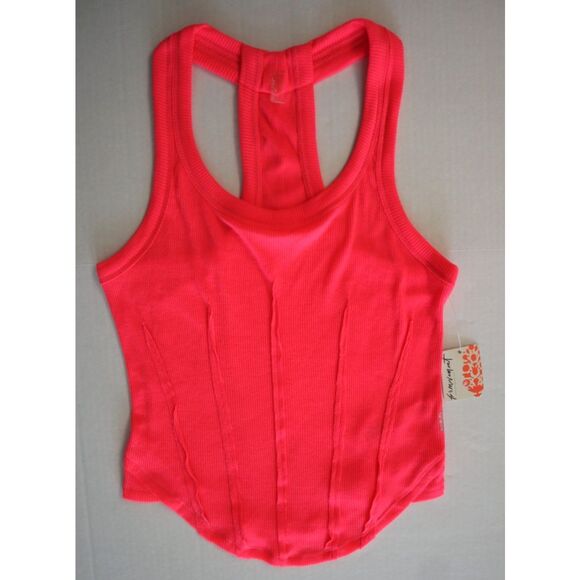 FP Movement OB1706221 Women's Sz S Flamingo Fizz Pink Mind Over Matter Tank Top - Picture 1 of 9